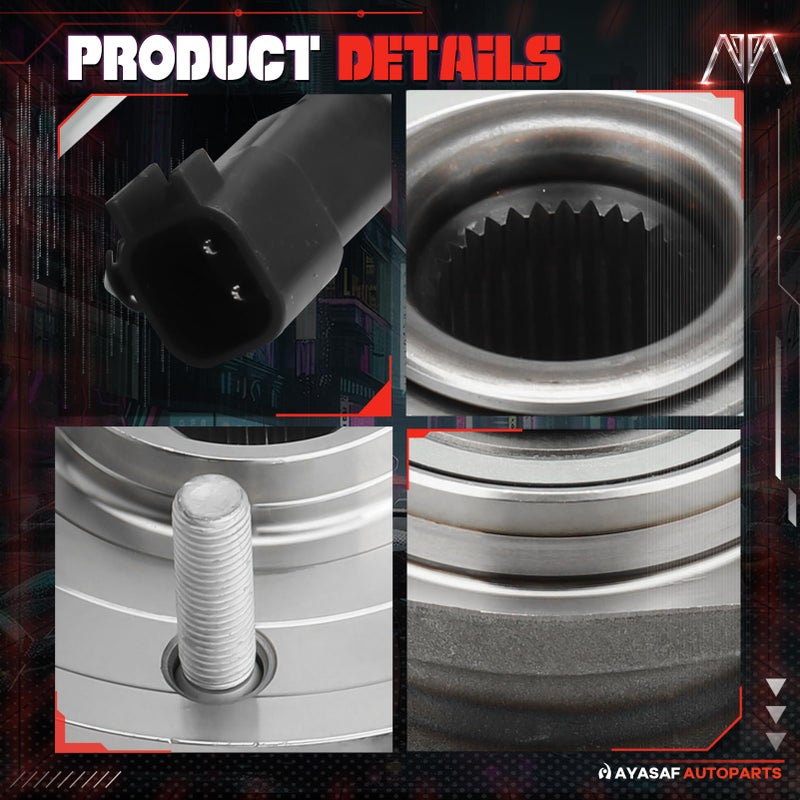 MAYASAF 513273 Front Wheel Hub & Bearing 5 Lugs w/ABS Fit 2008-14 Town & Country, 08-14 for Dodge Grand Caravan, 2009-14 for Volkswagen Routan - Image 4